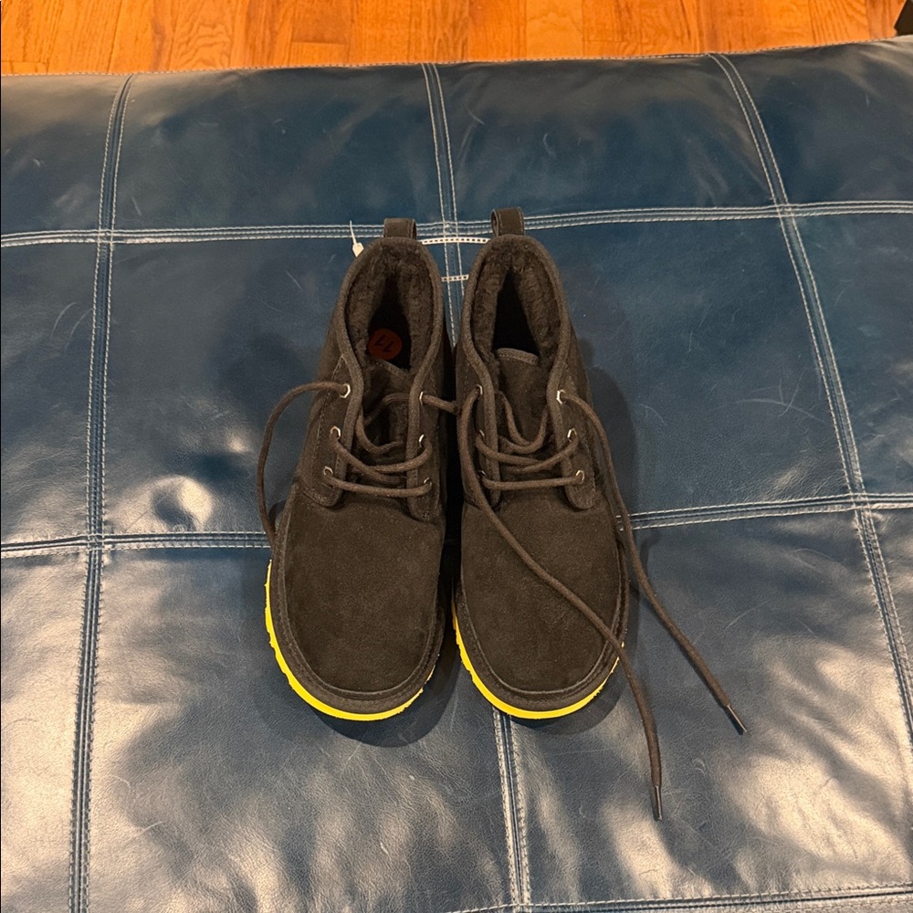 Black and Yellow Ugg Boots NEW NEVER WORN. No box